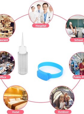 Silicone Bracelet Wristband Portable Disinfectant Hand Sanit