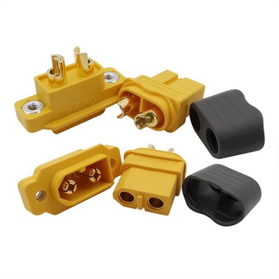 4Pcs XT60E1-M Male Plug XT60H-F Female Jack Socket Bullet Co