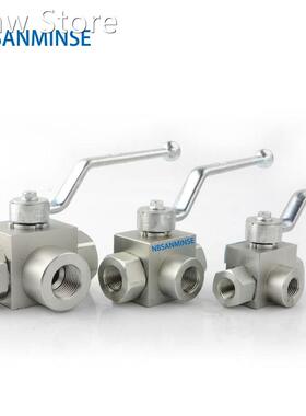 Hydraulic High Pressure Ball Valve KHB 3 Way Valve Male Thre