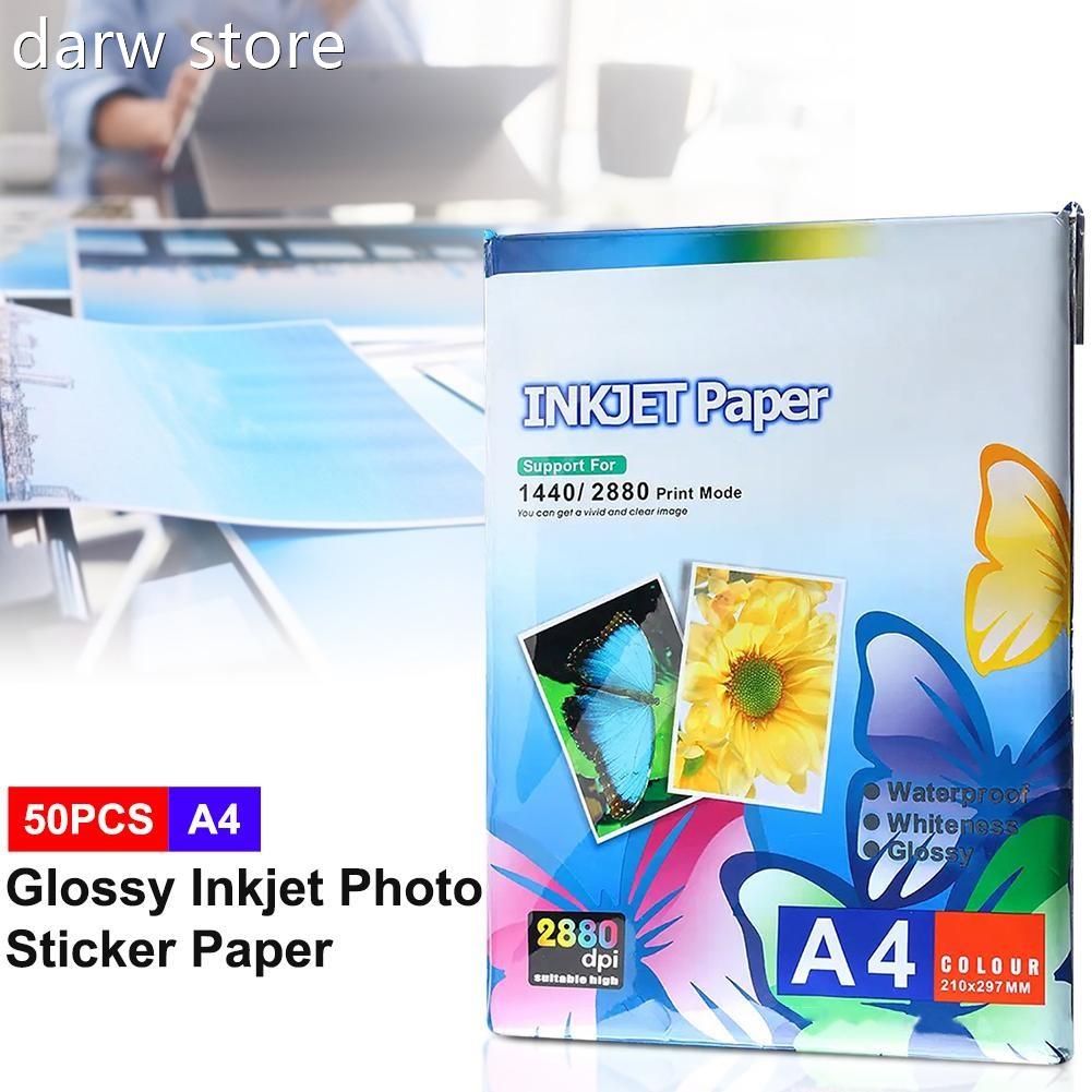 5Pcs A4 S0ticker Photo P1aper Inkjet Pinterr abelL Sheets Wa