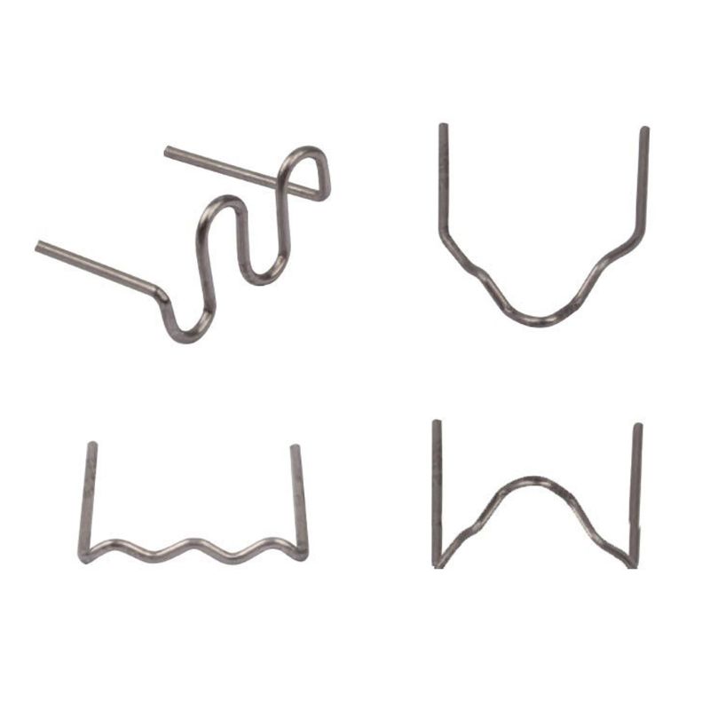 600Pcs Precut 0.6/0.8mm Wave Flat Hot Staples 适用于 Plastic