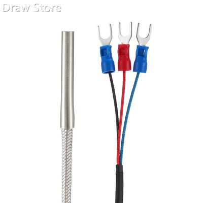 Pt100 Temperature Sensor Probe 5M Cable 4mmx30mm Thermocoupl