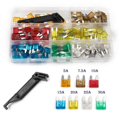 121PCS Small Size Car Vehicle Circuit Fuse Blade With Black