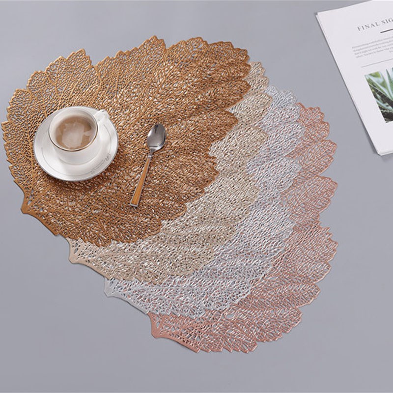 New Placemat For Dining Table Coasters Simulation Plant PVC