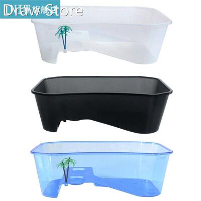 Reptile Vivarium Box Turtle Tortoise with Basking Ramp Aquar