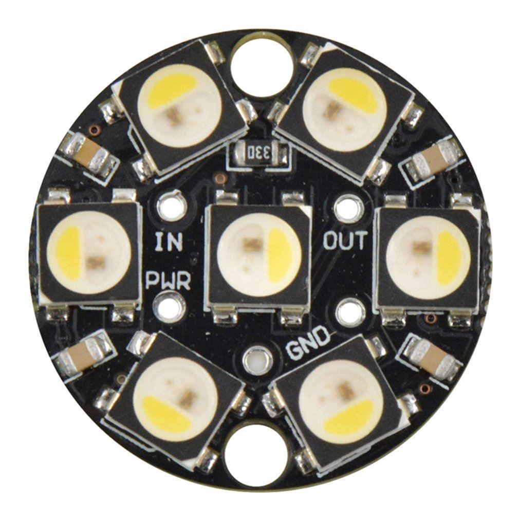 7-bit SK6812 RGBW Round Full Color Ring LEDs With Integrated