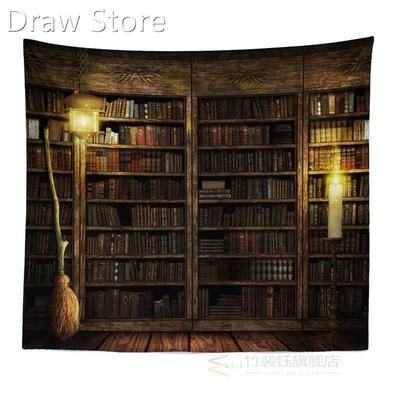 Tapestry Fireplace and Bookshelf Style Warm Feeling Beautifu