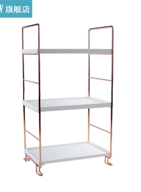 Bathroom Organizer Shelf Plastic Storage Rack Adjustable Kit