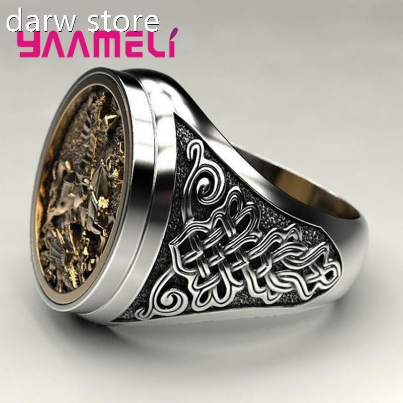 OutlesM t9H25 Ring for en Sterling Silver1 Soldier Dragon er