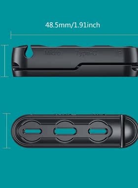 Black  Magnetic Charging Cable Environmentally Friendly Sili