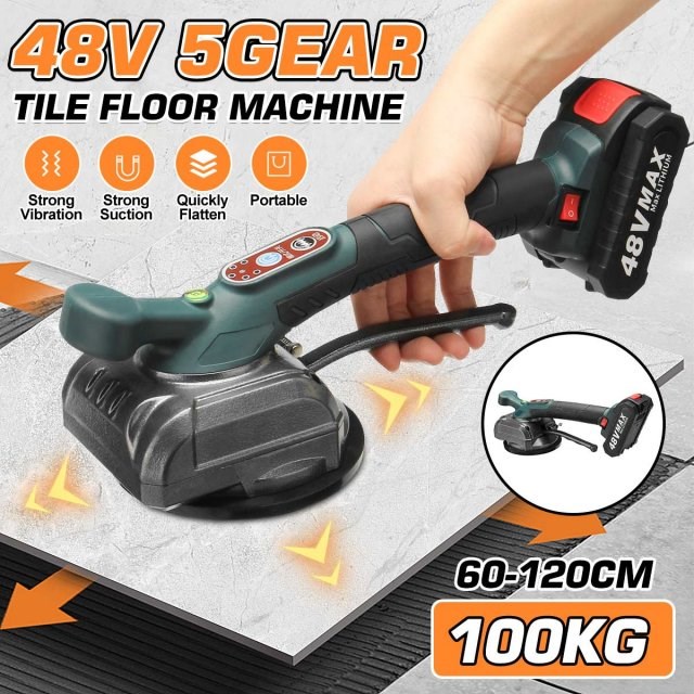48V Tile Vibrator Suction Cup Tiling Tile Machine Floor Layi