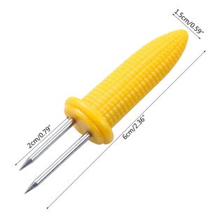 Creative Corn Cob Holders BBQ Grill Prongs Grips 适用于ks Pa