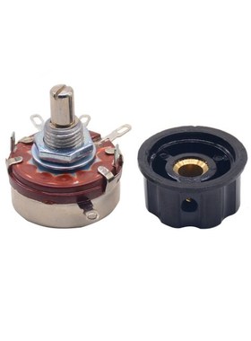 1 ps WTH118-1A 2W 470K ohm Rotary Taper Potentiometer with k