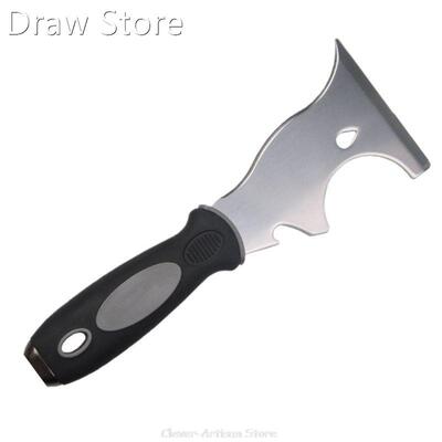1pc Stainless Steel Paint Putty Scraper 7in1 Tool Paint Can