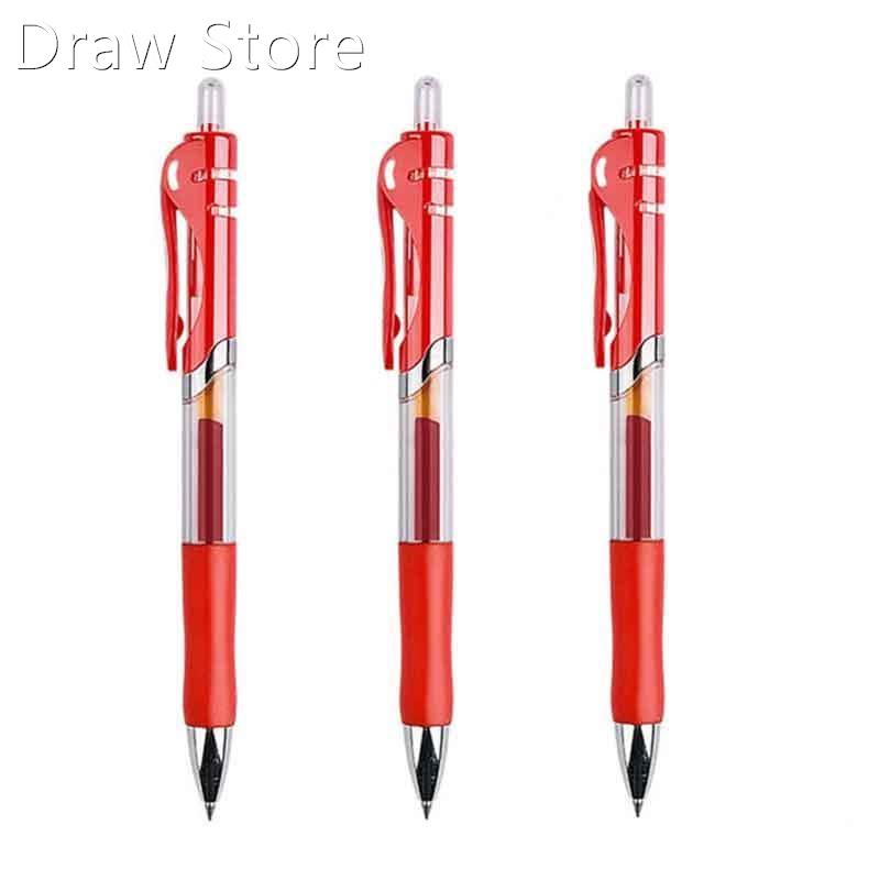 Retractable Gel Pens Set Black/red/blue Ink Colored Gel Pen