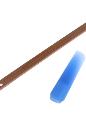 Wood Handle Spatula Silicone Head Hanging Hole Non-stick Hea