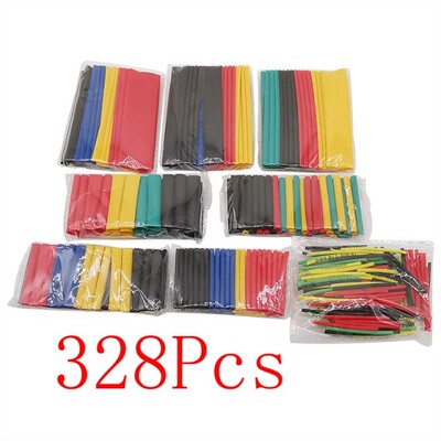 164Pcs/328Pcs/set Heat Shrink Tube Kit Insulation Shrinking