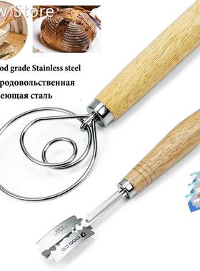Scoring-Tool Whisk Dough Artisan Bread-Lame Danish Stainless