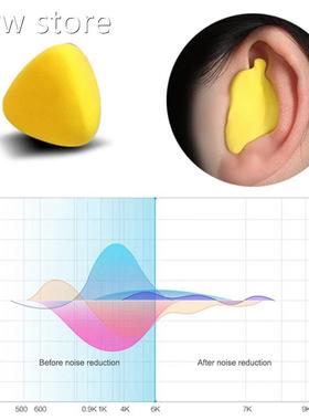 60Pcs/Set oldable AShA1aped nti Noise PU EarMplugs id Sleep