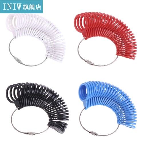 Finger Ring Sizer Plastic Jewelry Making Measurement Mandrel