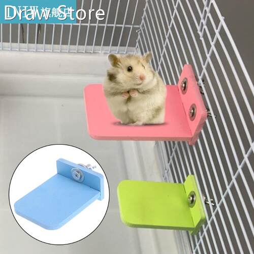 Hamster Platform Stand Rack Rectangle Squirrel Cage Colorful