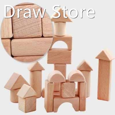 Wooden Blocks Bbay Montessori Educational Toy Cube Kids Ge