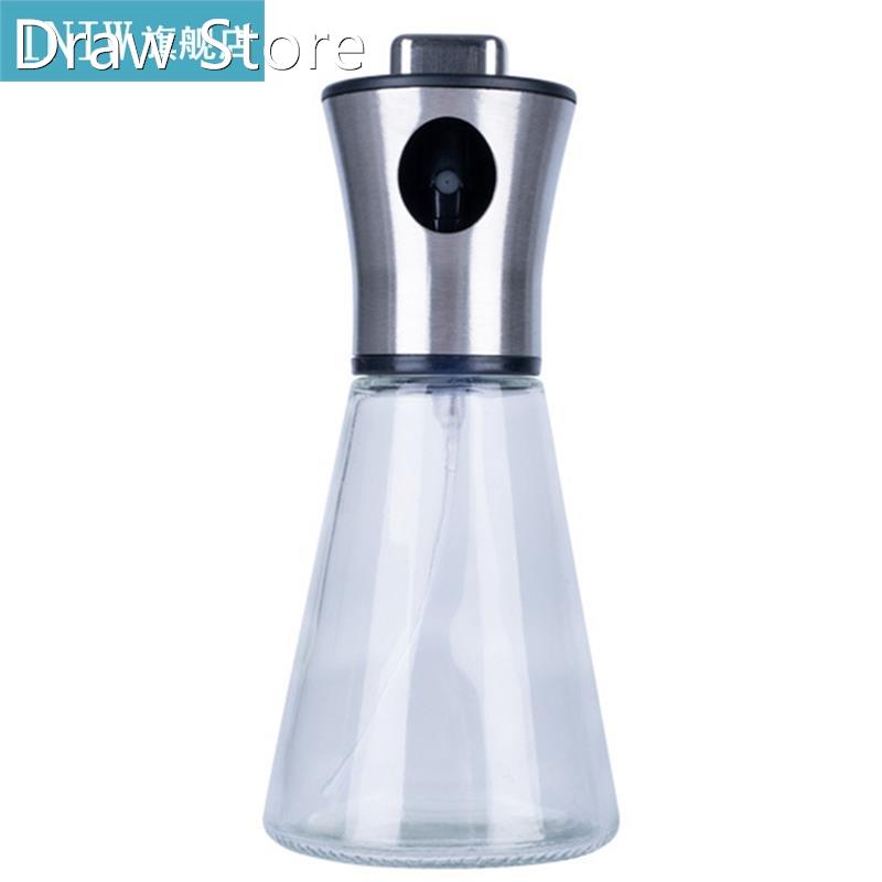 1pc Glass Oil Spray Bottle Stainless Steel Oil Miste