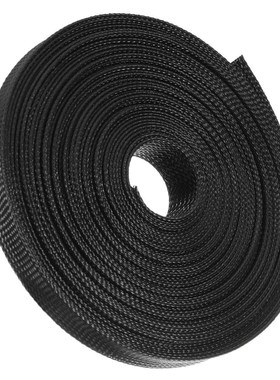 15M Nylon Black Expandable Sheathing Tight Braided Loom 8/10