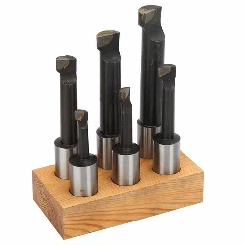 6 Pcs Carbon Steel F1 Rough Boring Bar Set 适用于 Milling CN