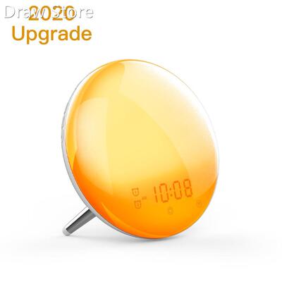 WiFi Smart Wake p Light Workday Alarm Clock with 7 Colors Su