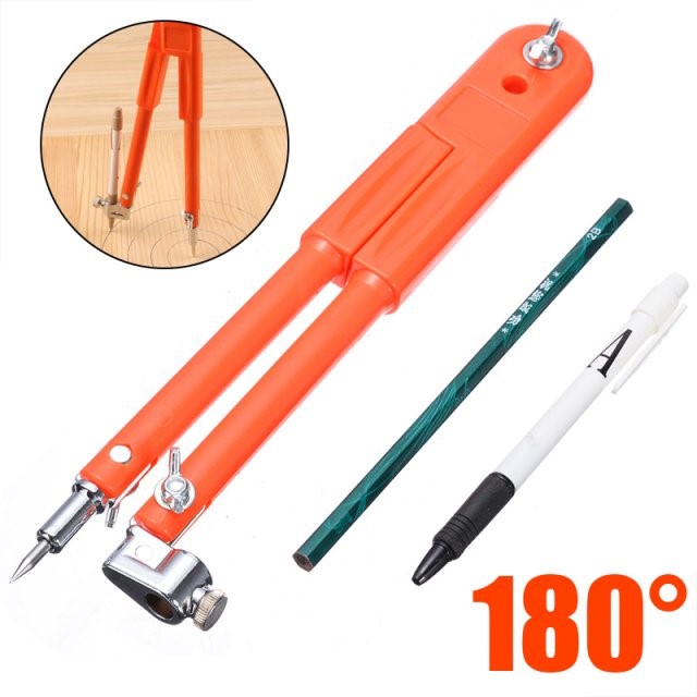 Carpenter Precision Pencil Compasses Adjustable Dividers Mar