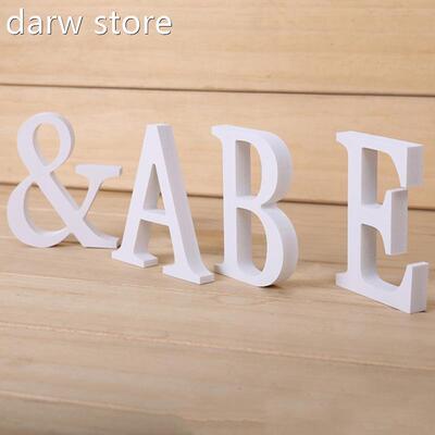 DIY Hoeme Dcor Wooden Leters Alphdabet 1Word tBridal Weding