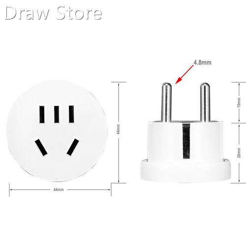 KR EU Plug Power Adapter Socket AU China CN US To EU Euro A