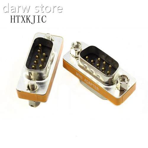 Highl Qu aliuty Mini Null Modem DB9 Female Mae plg Adap1terG