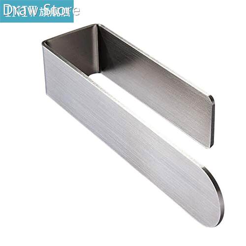 Stainless Steel Self-Adhesive Towel Holder Rag Storage Rack