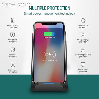 15W astF Wieless Charger tand For rSamsung S10 S210 HSuawei