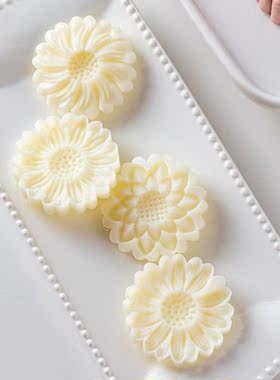 Baking Decorating Mooncake Mould Mid-Autumn Daisy Hand-Press