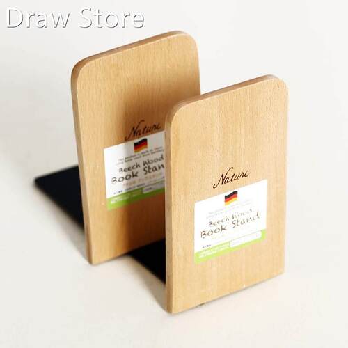 Book Ends Shelf Holder Bookends Nature Wood Book Stand Brand