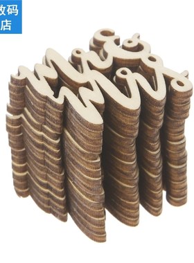 15Pcs Wooden Mr  Mrs Table Confetti Scatter Vintage Rustic