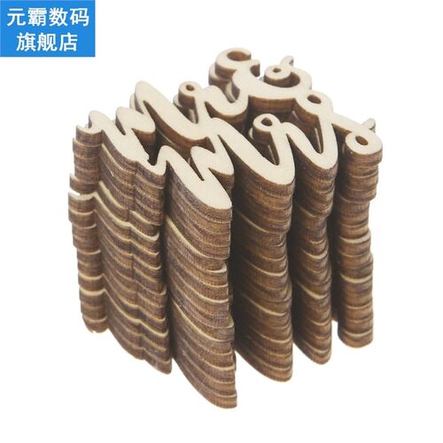 15Pcs Wooden Mr  Mrs Table Confetti Scatter Vintage Rustic