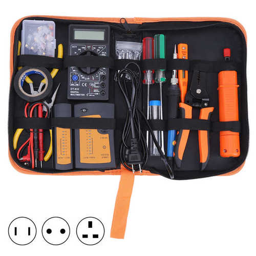 17Pcs/Set Professional Network Cable Tester Computer Mainten