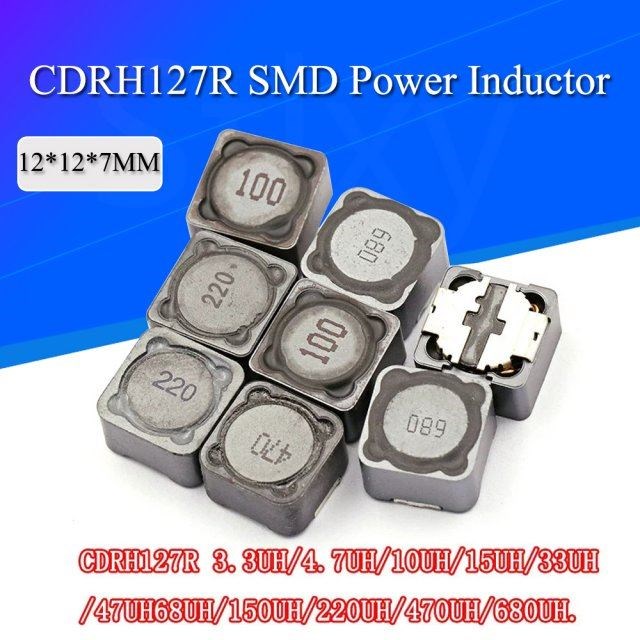 5PCS 12*12*7mm Power Inductance CD127R Shielded inductor SMD