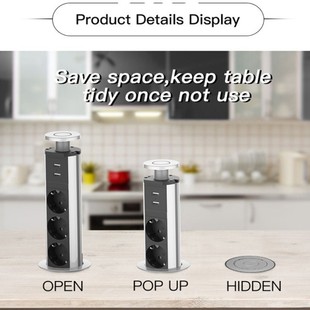 Pull Pop Up 3 Socket 2 Usb Charge Port Keuken Tafel Desktop