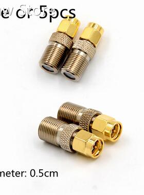 One Or 5pcs F Type Female Jack To SMA Male Plug Straight RF