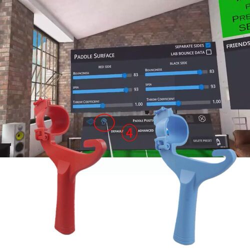 VR Controller Paddle Handle Table Tennis Racket Grip For Ocu