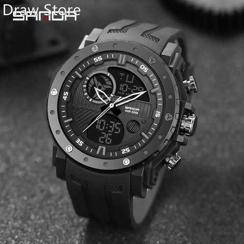 SANDA Fashion Men's Watches Top Brand Luxury Military Sp