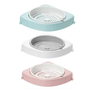 2022 New Bathroom 360 Degree Rotating Triangle Shelf Toilet