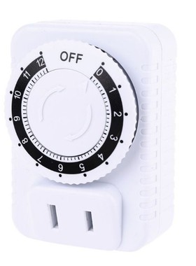 AC 110V/220V  12 Hour Mechanical US Plug Switch Timer Socket