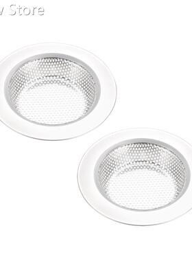 2 Pcs Kitchen Sink Garbage Strainer 3 Inches Stainless Steel