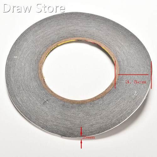 2mm 50M Double-Sided Adhesive Sticker Glue Tape Phone Screen